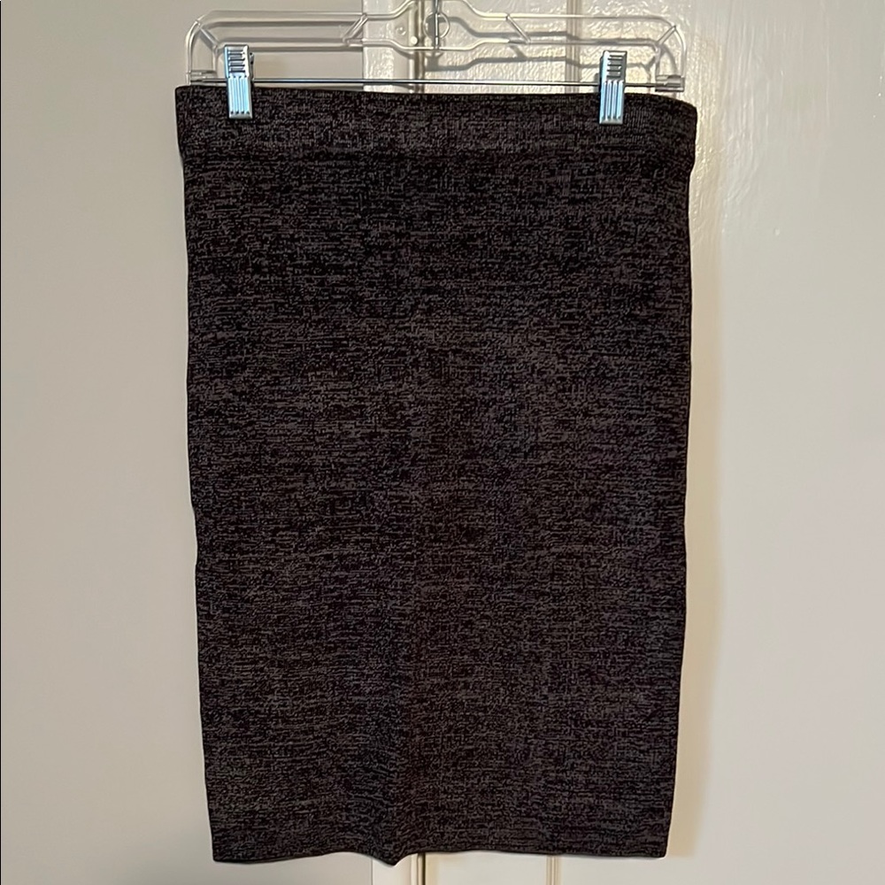 Classic Gray and Black Pencil Skirt